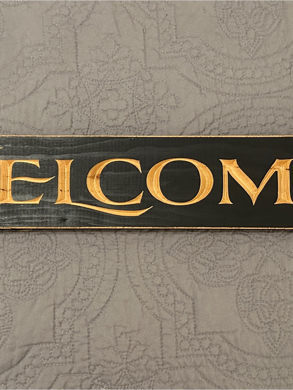 Primitive Wooden Welcome Wall Plaque